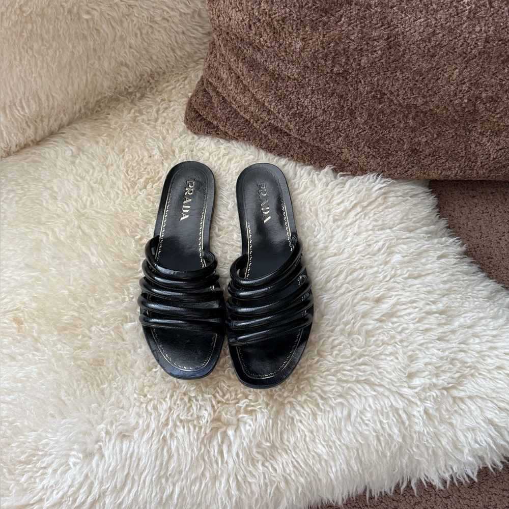 Black Leather Sandals